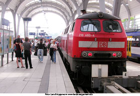 Die DB Baureihe 218 in Kiel Hbf