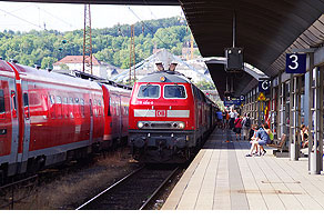 Die 218 464 in Ulm Hbf