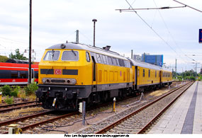 Die DB Lok 218 471 in Dresden Hbf