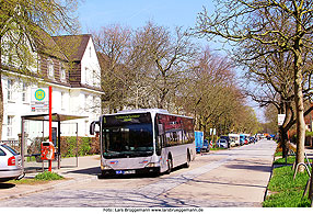 Haltestelle Stutsmoor Buslinie 1 vormals 187 in Hamburg Foto: Lars Brüggemann - www.larsbrueggemann.de