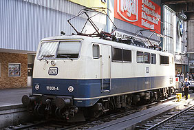 Die 111 001 in München Hbf