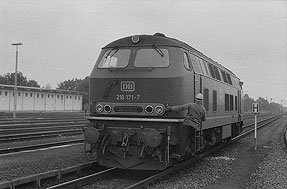 DB Lok 218 171 im Bahnhof Büchen