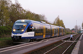 Der Bahnhof Lunden an der Marschbahn