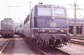 DB Mehrsystemlok Baureie 181 - im Bw Saarbrücken