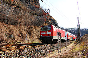 Die 143 009 in Dresden am Felsenkeller