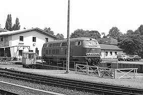 Die 218 011-5 im Bw Bayreuth