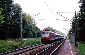 Die DB Baureihe 103 im Bahnhof Prisdorf