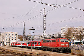 Die DB Baureihe 111 in Ulm Hbf