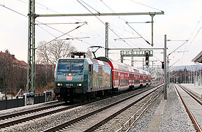 DB Baureihe 146 im Einsatz bei der S-Bahn in Dresden - Bahnhof Dresden-Trachau