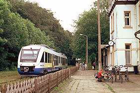 Ein Meba Lint im Bahnhof Gadebusch