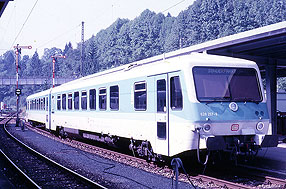 Ein 628 im Bahnhof Berchtesgaden