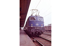 Die 110 107-0 in Trier Hbf