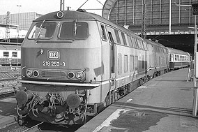 Die DB Baureihe 218 im Hamburger Hbf