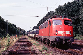 Die 110 315-1 im G&uuml;terbahnhof Hamburg-Barmbek
