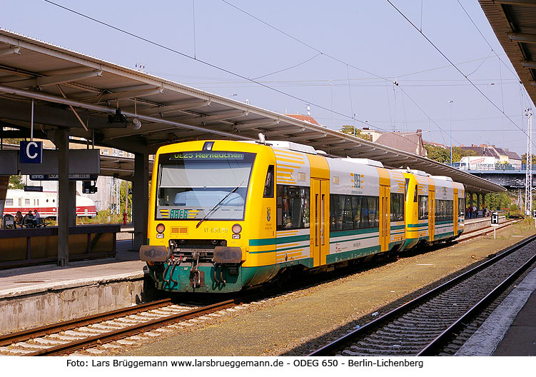 Die ODEG im Bahnhof Berlin-Lichtenberg