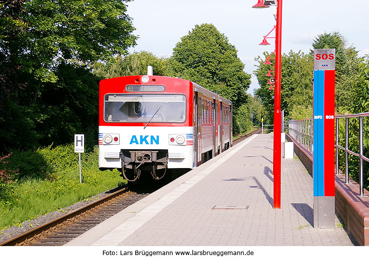 Der Bahnhof Barmstedt Brunnenstraße der vormals Elmshorn-Barmstedt-Oldesloer Eisenbahn (EBOE oder EBO)