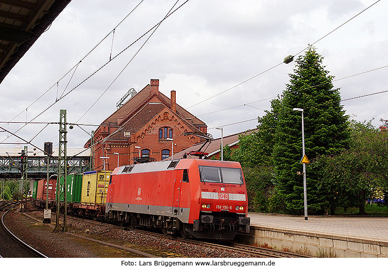 DB Baureihe 152 im Bahnhof Hamburg-Harburg