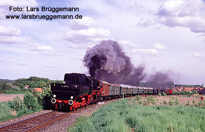 Ein Dampfzug in Salzhausen - Foto: Lars Br&uuml;ggemann