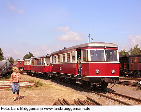 Ein Triebwagen der Museumsbahn von Bruchhausen-Vilsen nach Asendorf