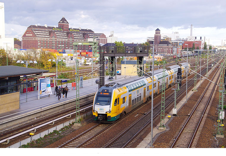 ODEG Kiss Trriebwagen am Bahnhof Berlin Beusselstraße