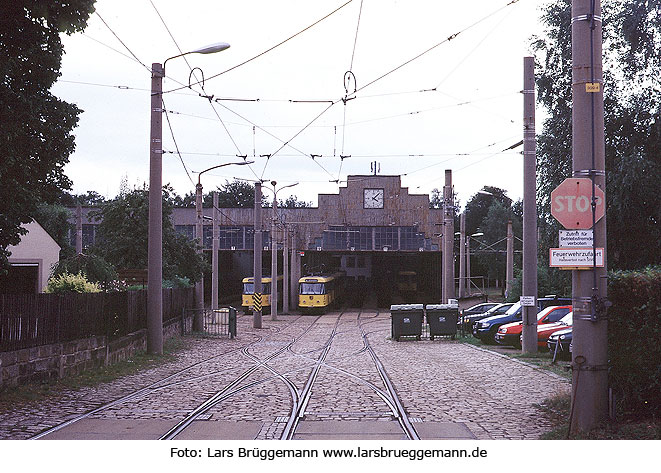 Der Betriebshof Bühlau der DVB in Dresden