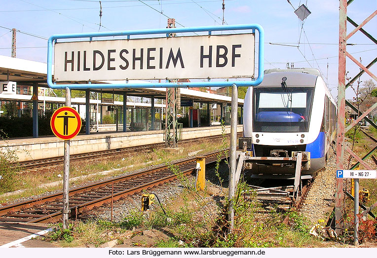 Ein Eurobahn Lint-Triebwagen in Hildesheim Hbf