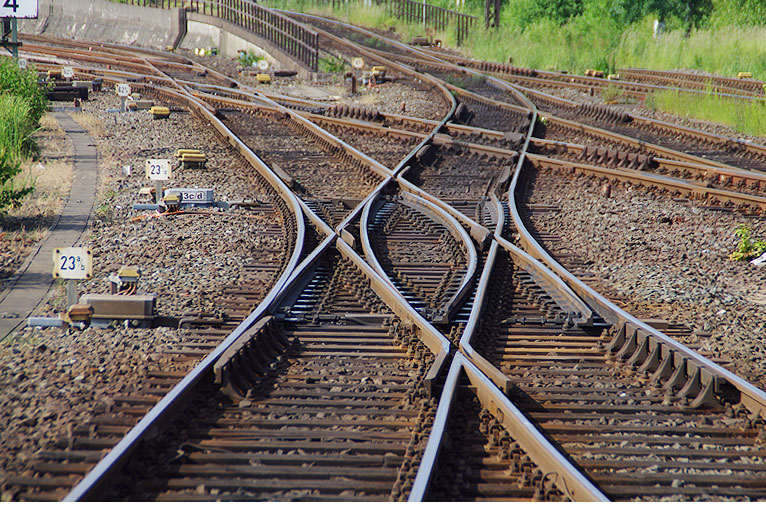 Weiche im Bahnhof Hamburg-Altona