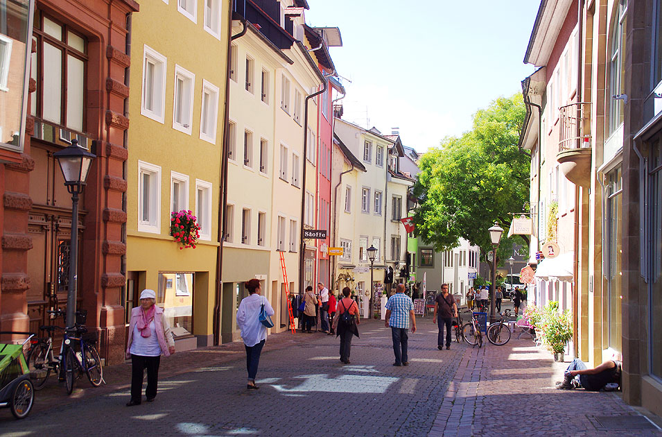 Die Neugasse in Konstanz am Bodensee