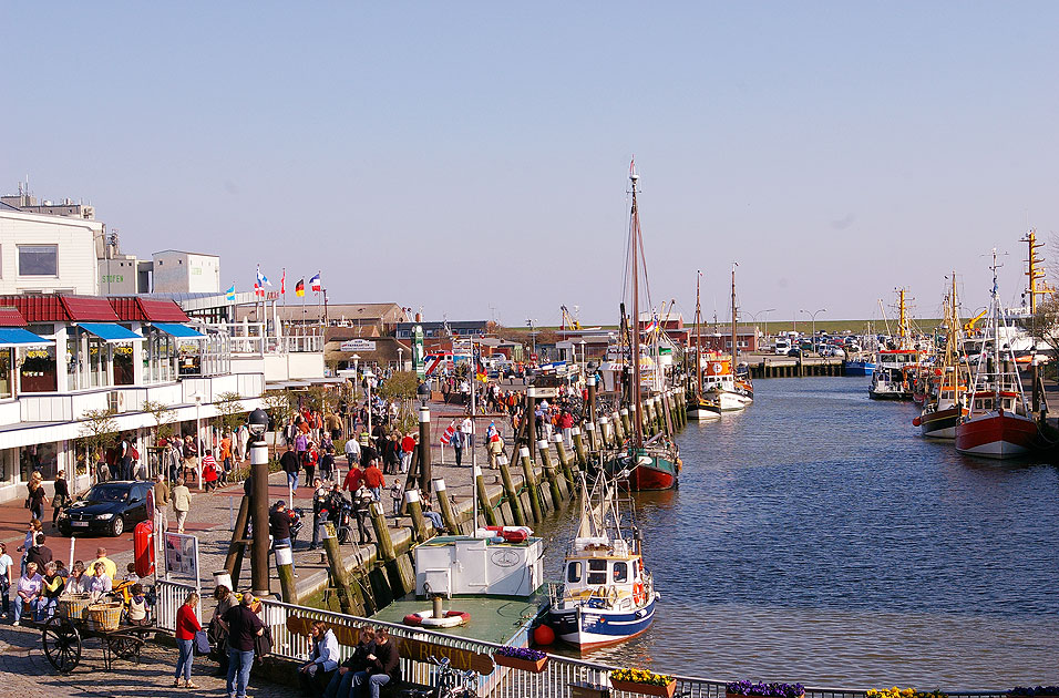 Der Hafen von Büsum an der Nordsee in Schleswig-Holstein