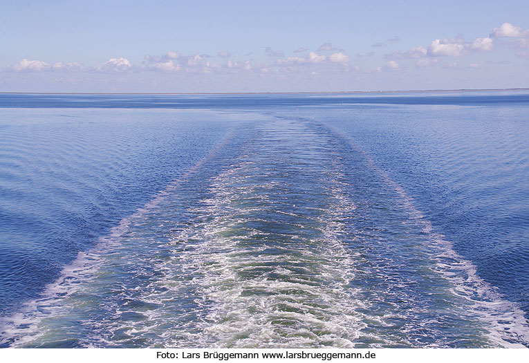 Die Nordsee zwischen Havneby auf Rømø und List auf Sylt