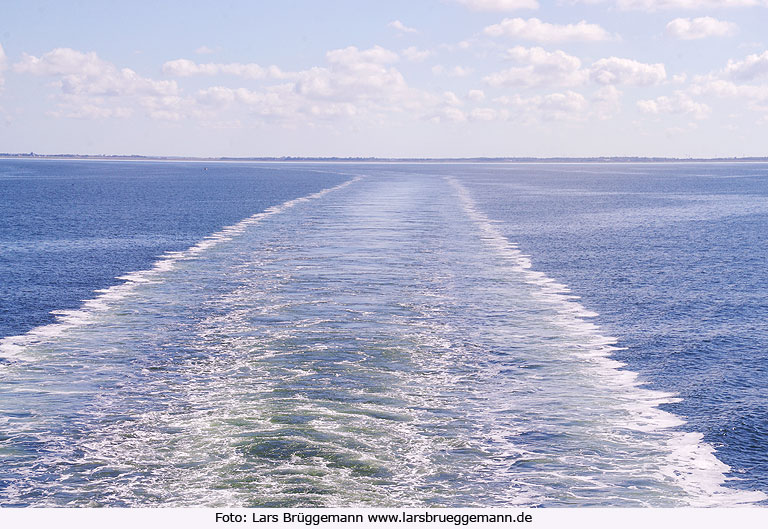 Die Nordsee zwischen Havneby auf Rømø und List auf Sylt