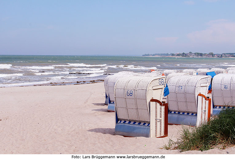 Strandkörbe an der Ostsee in Timmendorfer Strand