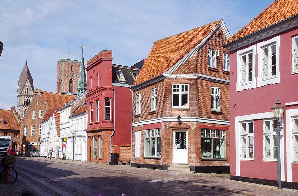 Eine Straße in Ribe