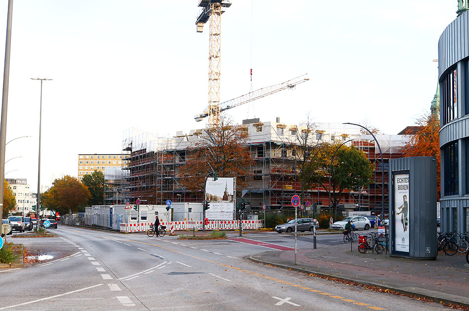 Das Trinitatis Quartier im Bau in der Königstraße in Altona-Altstadt in der Königstraße