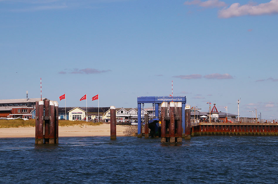 Der Fähranleger vom Hafen von List auf Sylt