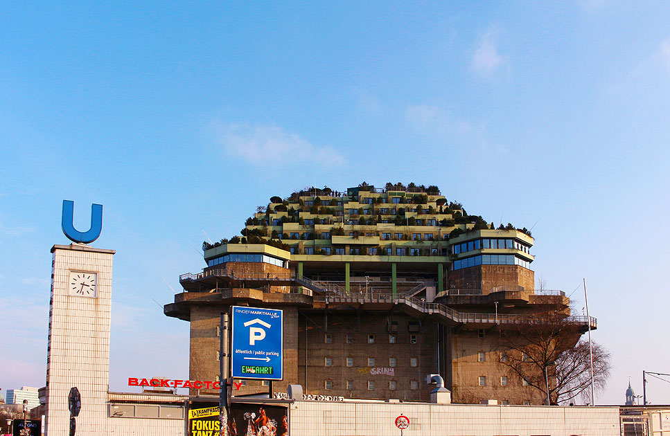 Der Feldstraßenbunker an der U-Bahn Feldstraße