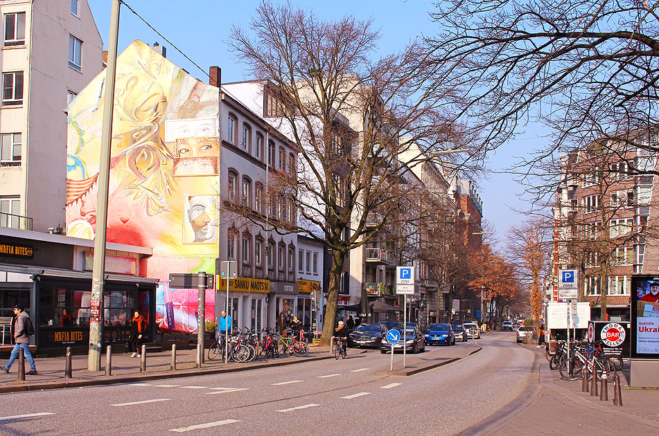 Die Lange Reihe in Hamburg St. Georg.