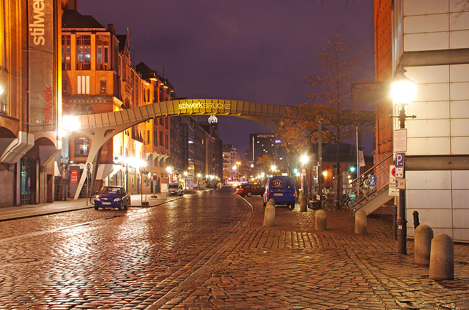 Nachts am Fischmarkt in Hamburg