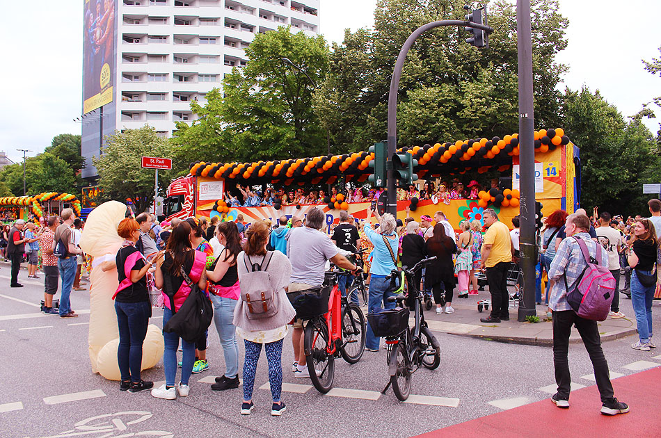 Der Schlagermove in Hamburg auf der Reeperbahn