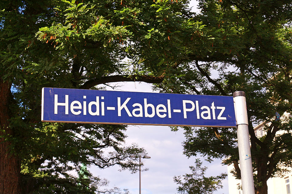 Der Heidi-Kabel-Platz in Hamburg-St. Georg