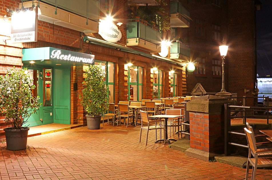 Die Alt Helgoländer Fischerstube am Fischmarkt in Hamburg