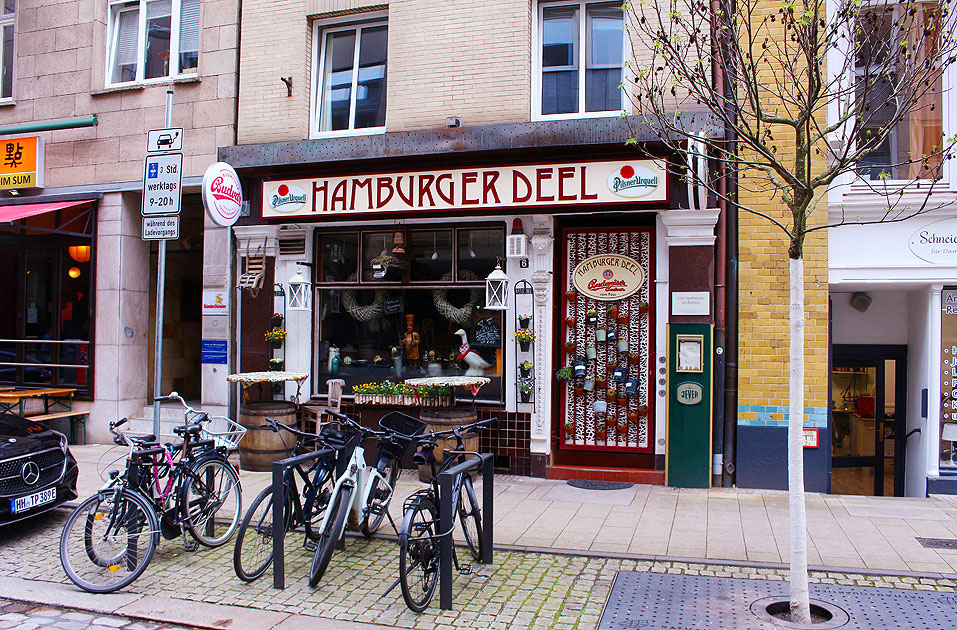 Die Hamburger Deel in der Altstadt in Hamburg