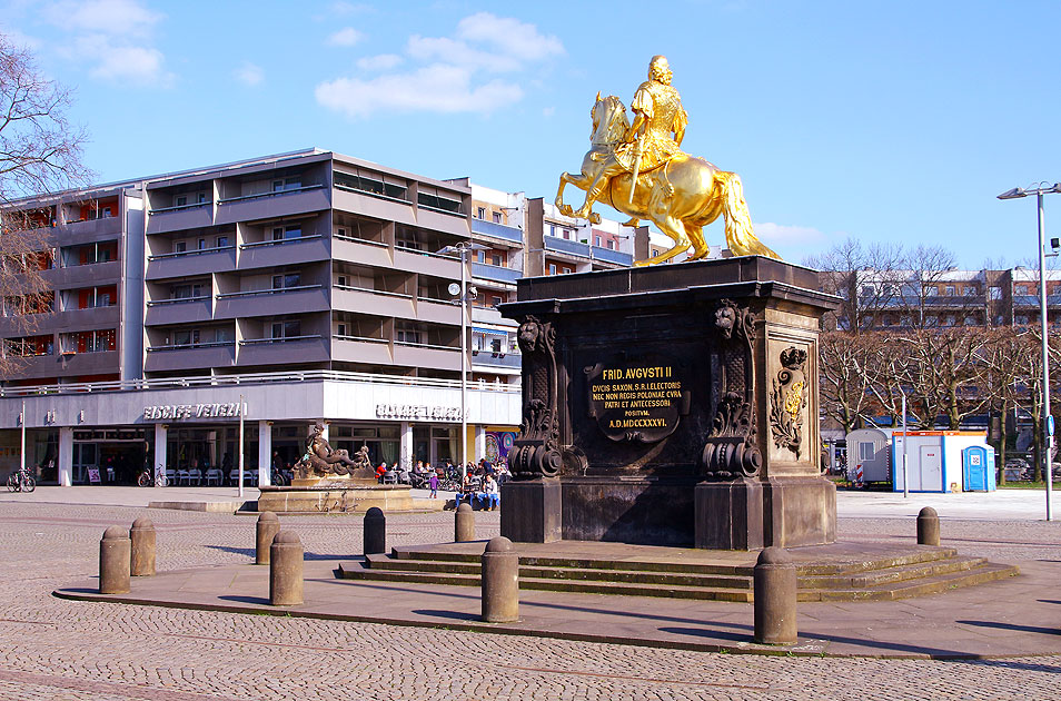 Der Goldende Reiter in Dresden - August der Starke