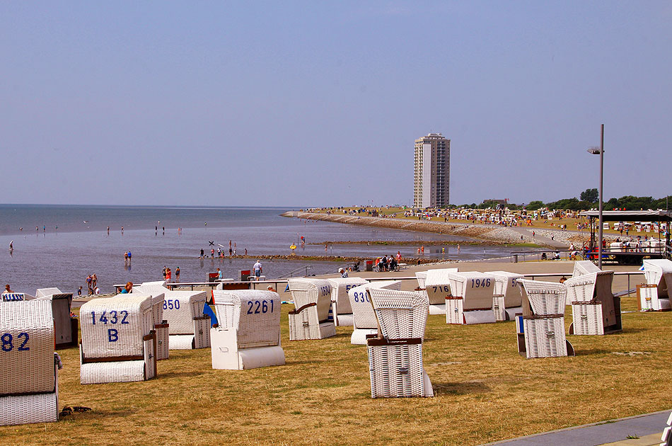 Der Strand in B&uuml;sum an der Nordsee