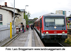 Der Bahnhof Raisdorf an der Bahnstrecke Kiel - L&uuml;beck