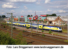 Metronom im Bahnhof Hamburg-Harburg