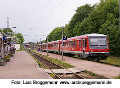 Ein Zug in Lüneburg aus Dannenberg - Die Wendlandbahn ist landschaftlich besonders reizvoll
